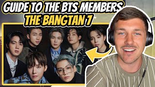 AMERICAN REACTS to “A Guide to BTS Members: The Bangtan 7” (REACTION!!)