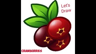 How to draw a cranberries happily