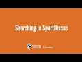 Searching in SportDiscus