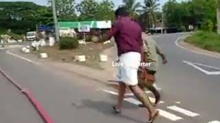 കണ്ണൂർ ചാലയിൽ ഗ്യാസ് ടാങ്കർ മറിഞ്ഞു അപകടം Gas leaks after tanker lorry overturns at Chala in Kannur