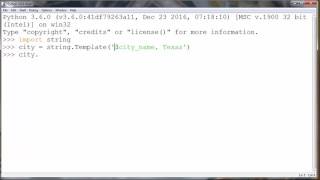How to Substitute String with String Template in Python programming language