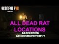 Resident Evil 7 - All Rat Locations (Bedroom DLC) Ratcatcher Achievement/Trophy