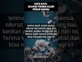 kata kata ucapan terima kasih penuh makna part.1