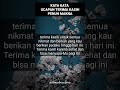 kata kata ucapan terima kasih penuh makna part.1