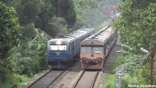 ' Udarata Menike ' OVERTAKING a Slow Train