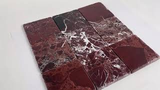 Vogue Tile Rosso Levanto Marble 4 x 4\