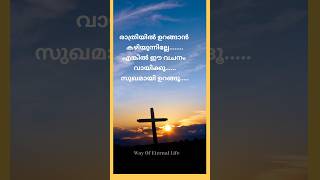 രാത്രിയിൽ നിങ്ങൾക്ക് ഉറങ്ങാൻ കഴിയുന്നില്ലേ.... #jesuslovesyou #youtubeshorts