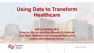 Using Data to Transform Healthcare