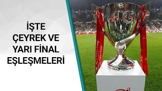 Ziraat Türkiye Kupası'nda Çeyrek Final Ve Yarı Final Eşleşmeleri Belli Oldu! / A Spor