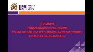 Health Facilities-USM Postgraduate Briefing   Coursework and Mixed Mode, Semester II 20202021