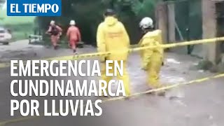 Emergencias en Cundinamarca por lluvias