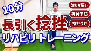 【足首の捻挫・骨折】一緒に治そう！リハビリ エクササイズ（14種×30秒＝10分）治らない・再発予防・捻挫グセ