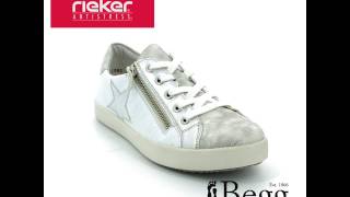 Rieker K5201-81 White-silver everyday shoes