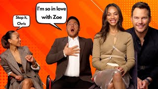 Chris Pratt and Zoe Saldana Flirty Exchange: What Did They Say?