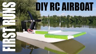 DIY RC AIRBOAT | REVIEW LATEST BUILD STEPS \u0026 FIRST RUNS