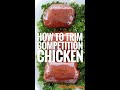 Trimming Competition Chicken Thighs