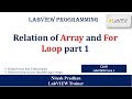Relation of Array and For Loop part 1 | For CLAD core 1