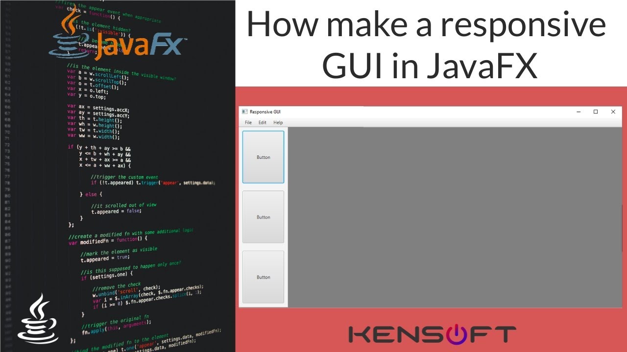 Javafx Tutorial How To Make A Responsive Gui In Javafx Youtube