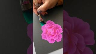 💫✨️Making Vibrant Flowers Painting Using Acrylics #shorts