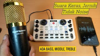 Cara Menggunakan Sound Card X60 (S6) + Mic BM-800 Untuk Recording & Live di HP / PC