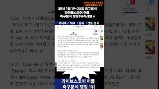 ▶▶빅리그잡리그 분석 4번째 1월 19~20일  [스포츠분석][축레알v][해외축구분석][스포츠토토][토토분석][축구분석][배트맨]  #해외축구분석 #축구분석 #해외축구