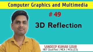 3D reflection in computer graphics | Three D reflection