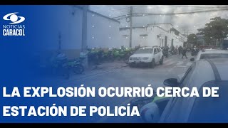 Cinco policías resultaron heridos tras fuerte explosión en Bucaramanga