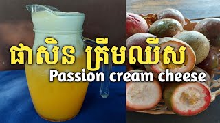 #(EP11) #របៀបធ្វើផាសសិនគ្រីមឈីស  #របៀបវ៉ៃគ្រីមឈីស / #How to make passion cream cheese #creamcheese