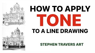 How to Apply Tone to a Line Drawing - with Sketch Markers