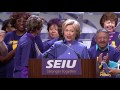 hillary clinton addresses seiu members at 26th international ‪ ‎seiunstoppable‬ convention