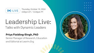 Leadership Live with Priya Fielding-Singh