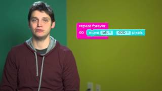 Play Lab Hour of Code - Repeat Forever block