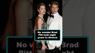 No wonder Brad Pitt took eight years to divorce. #angelinajolie #bradpitt #divorce #showbiz #news