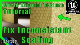 How To Make a World Aligned Texture (Material) in Unreal Engine 5 EASY & FAST — TUTORIAL — #ue5