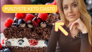 Puszyste KETO ciasto z owocami • BABNAKETO