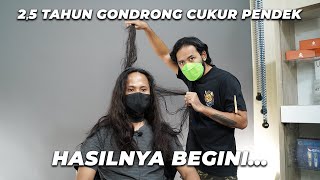 CUSTOMER INI RAMBUTNYA GONDRONG DAN RUSAK PENGEN CUKUR KAYA BULE! EMANG BISA?