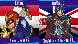 Eslam (Falcon, Sheik) vs. toriko09 (Marth) - Loser's Round 2 - The Run 2 EU