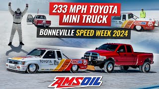 WORLD RECORD FASTEST Minitruck! Scott Birdsall’s 91 Toyota. Bonneville Speed Week 2024 2JZ POWER!