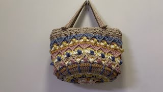 코바늘)허니팝토드백-4(8~10단)    crochet / honey pop bag -4