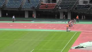 ２０２４年度　第４３回熊本市陸上競技選手権大会　女子１００ｍ４組目