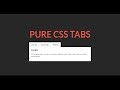 Tabs using Html and Css