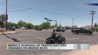Bernalillo County warns of upcoming traffic pattern changes on Bridge Blvd.