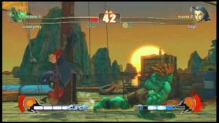 Street Fighter 4: Saqs(Rose) vs fusionjunky(Blanka)