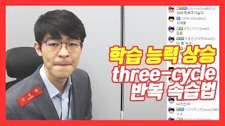 [책방] 학습 능력 상승! 3사이클 반복 속습법 ★ 공신 강성태