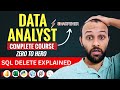 Data Analyst Tutorial #19 SQL DELETE Command Explained with Real-Life Example #dataanalyst
