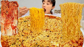 라면의 원조! 삼양라면 10봉지에 계란까지 넣어서 먹었어요🍜 Ramyeon MUKBANG ASMR