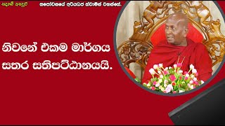 නිවනේ එකම මාර්ගය සතර සතිපට්ඨානයයි.311පූජ්‍ය තපෝවනයේ අරියධජ හිමි