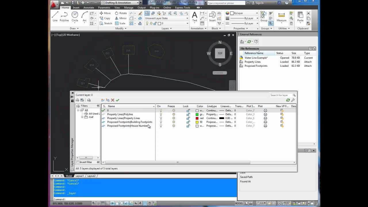 AutoCAD Tutorial: Xref Editing And Layers On-off - YouTube