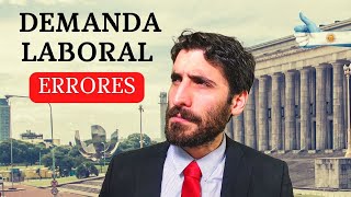 ⚖️¡NO COMETAS estos ERRORES en tu PRIMERA DEMANDA LABORAL! | Errores de Abogados⚖️