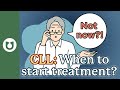 When should a patient start their treatment for CLL? #CLL